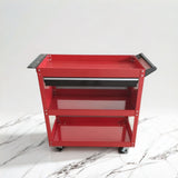 Huitong 1 drawer tool cart with 2 mesh panels and 3 trays