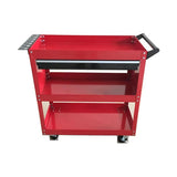 Huitong 1 drawer tool cart with 2 mesh panels and 3 trays